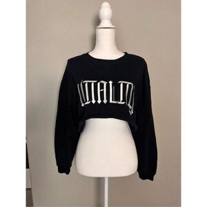 NEW Vitality Balance Athletica Cropped Sweater Black Small